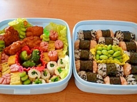 お花がいっぱいピクニック弁当 レシピ 作り方 By しだじぃ 楽天レシピ